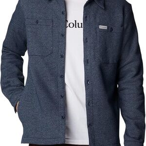 Columbia Men’s Great Hart Mountain Shirt Jacket (“Shacket”) – Size Large – Blue